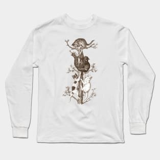 Cats Illustration Long Sleeve T-Shirt